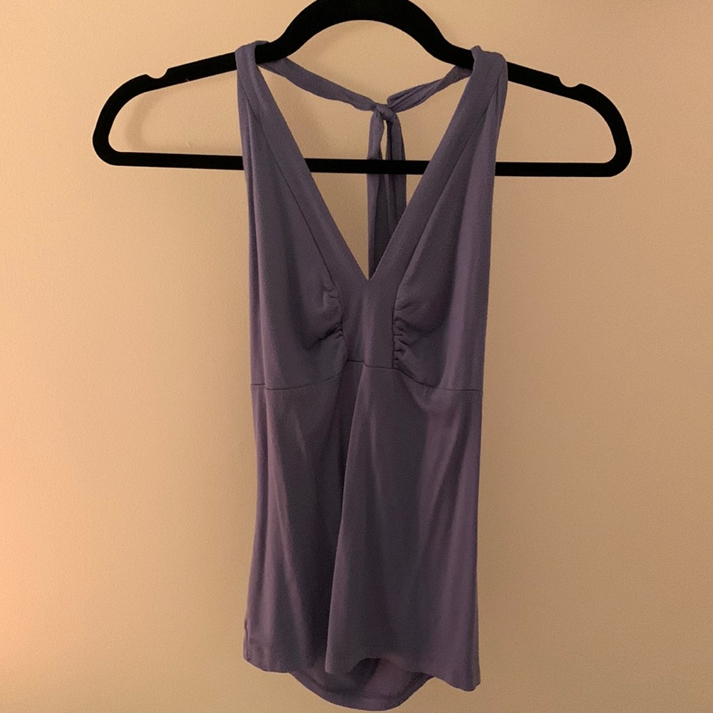 Halter Blue Top